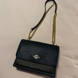Coach Black and Gold Crossbody Bag